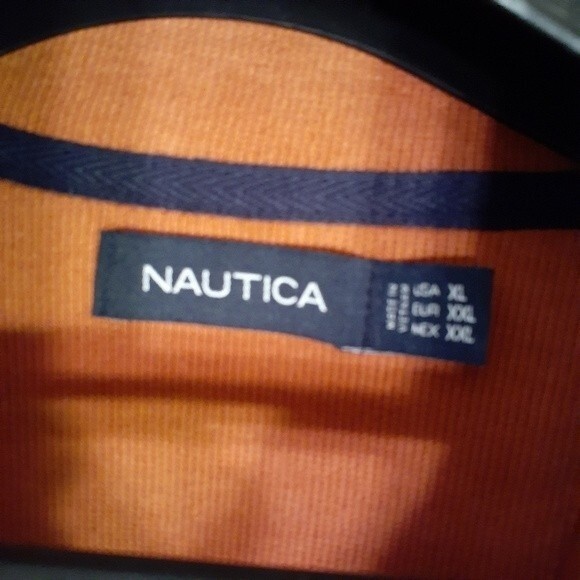 nautica shirt cotton sweatshirt quarter zip top xl extra large mens top fall - Picture 5 of 6